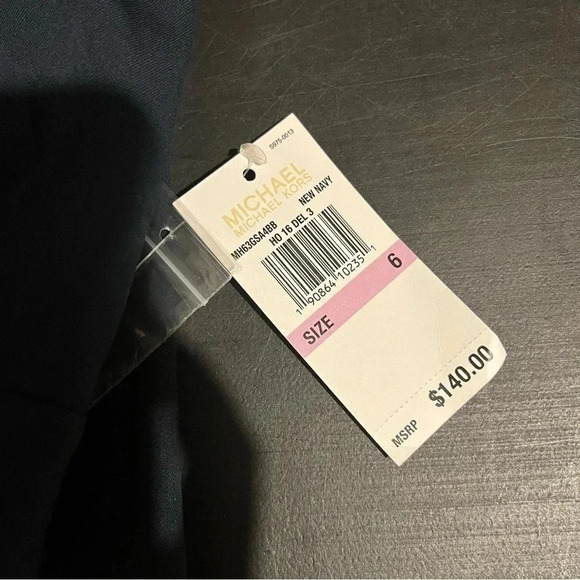 Michael Michael Kors New Navy NWT Nautical Buttons Dress Pants Wide Leg Flare 6 - Picture 5 of 10